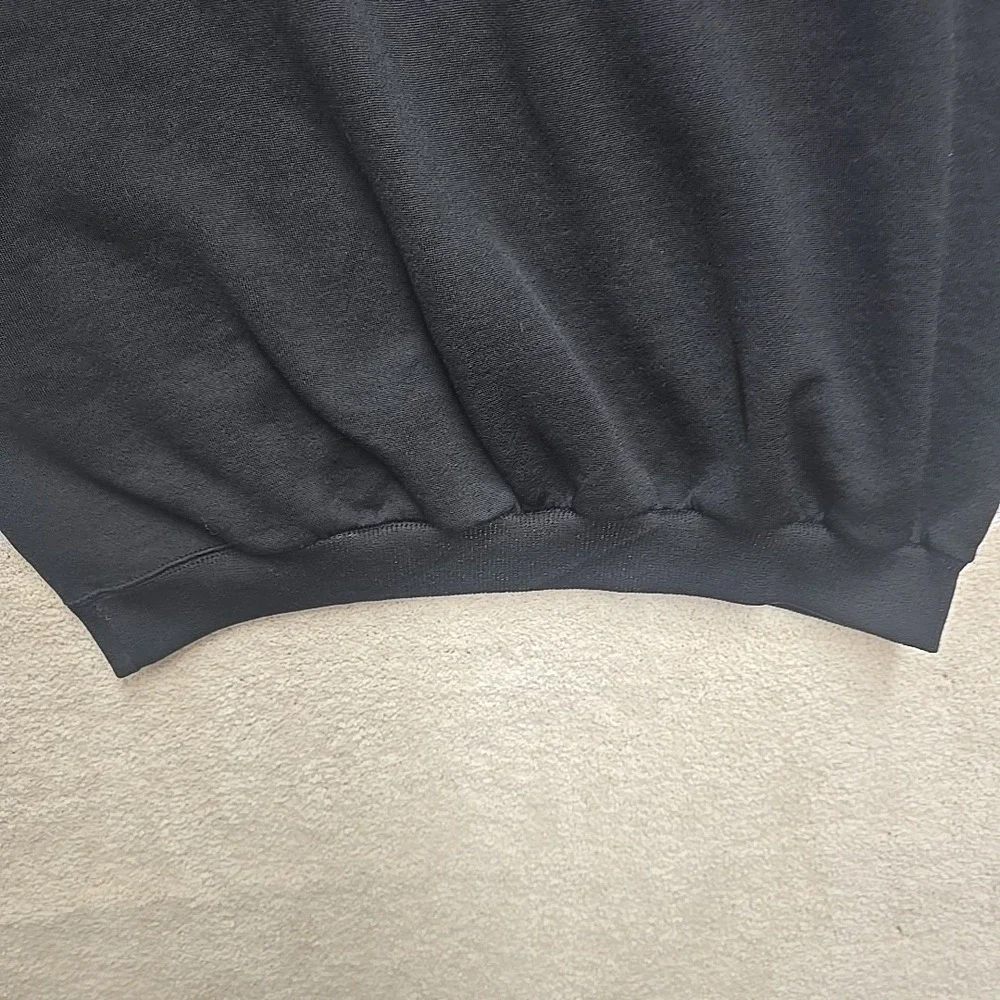 Retro Adidas USA Black Sweatshirt Mens XL Three Stripe Crewneck Athleisure‎